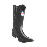 Men's Wild West Stingray Rowstone With Deer Boots 3x Toe