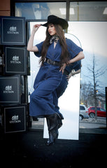 Jennifer Denim Midi Dress