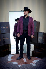 Men's Pavini Burgundy Western Saco