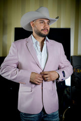 Men's Retro Rosa Pastel Saco