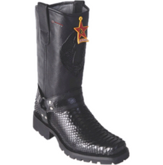 Men's Los Altos Python Biker Boots