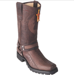 Men's Los Altos Ostrich Leg Biker Boots