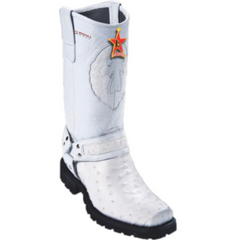 Men's Los Altos Ostrich Biker Boots