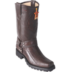 Men's Los Altos Ostrich Leg Biker Boots