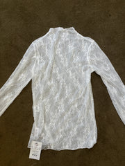 Rebecca Lace Top White