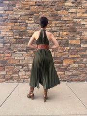 Luz Olive Dress