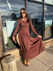 Elsa Dress Brown