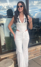 Flora Top White