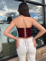 Leila Top Black Cherry