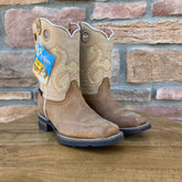Boy's Artillero Tan Boots