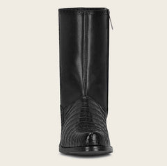 Men's Cuadra Black Caiman Belly Ankle Boots FC656