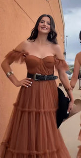 Marbella Off Shoulder Midi Dress
