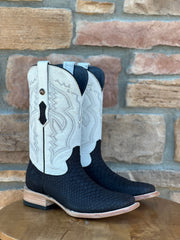 Men's Tanner Mark Genuine Python Square Toe Boots