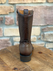 Men's Los Altos Python 7X Toe Ankle Boots Matte Brown