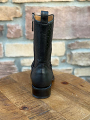 Men's Los Altos Python 7X Toe Ankle Boots Matte Black