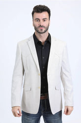 Men's Platini Off-White Western Blazer BLW10938