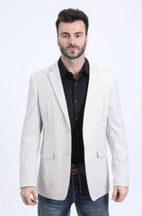 Men's Platini Off-White Western Blazer BLW10938