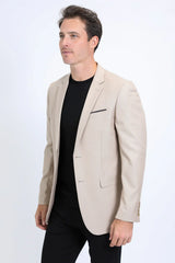 Men's Platini Khaki Western Blazer BLZ10532
