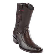 Men's Wild West Teju Lizard With Deer Ankle Boots Dubai Toe