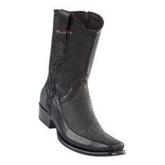Men's Wild West Teju Lizard With Deer Ankle Boots Dubai Toe
