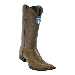 Men's Wild West Ostrich Boots 3x Toe
