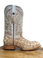 Men's Tanner Mark Monster Fish Sand Wide Square Toe Boots