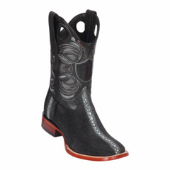 Men's Wild West Stingray Rowstone Boots Wide Square Toe