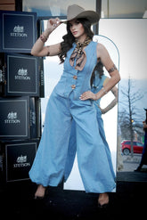 Jazmine Baloon Denim Set