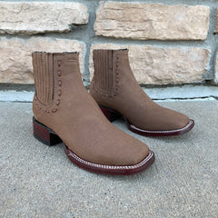 Women's Los Altos Taupe Nobuck Ankle Boots