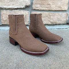 Women's Los Altos Taupe Nobuck Ankle Boots