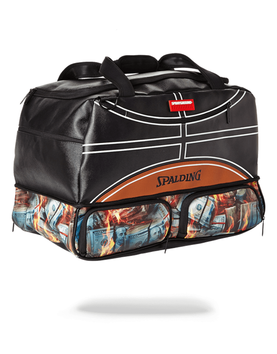 SPALDING X FIRE MONEY SNEAKER DUFFEL