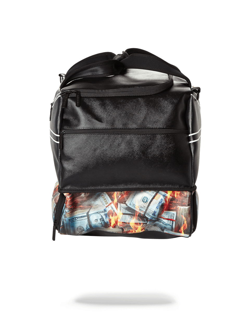 SPALDING X FIRE MONEY SNEAKER DUFFEL