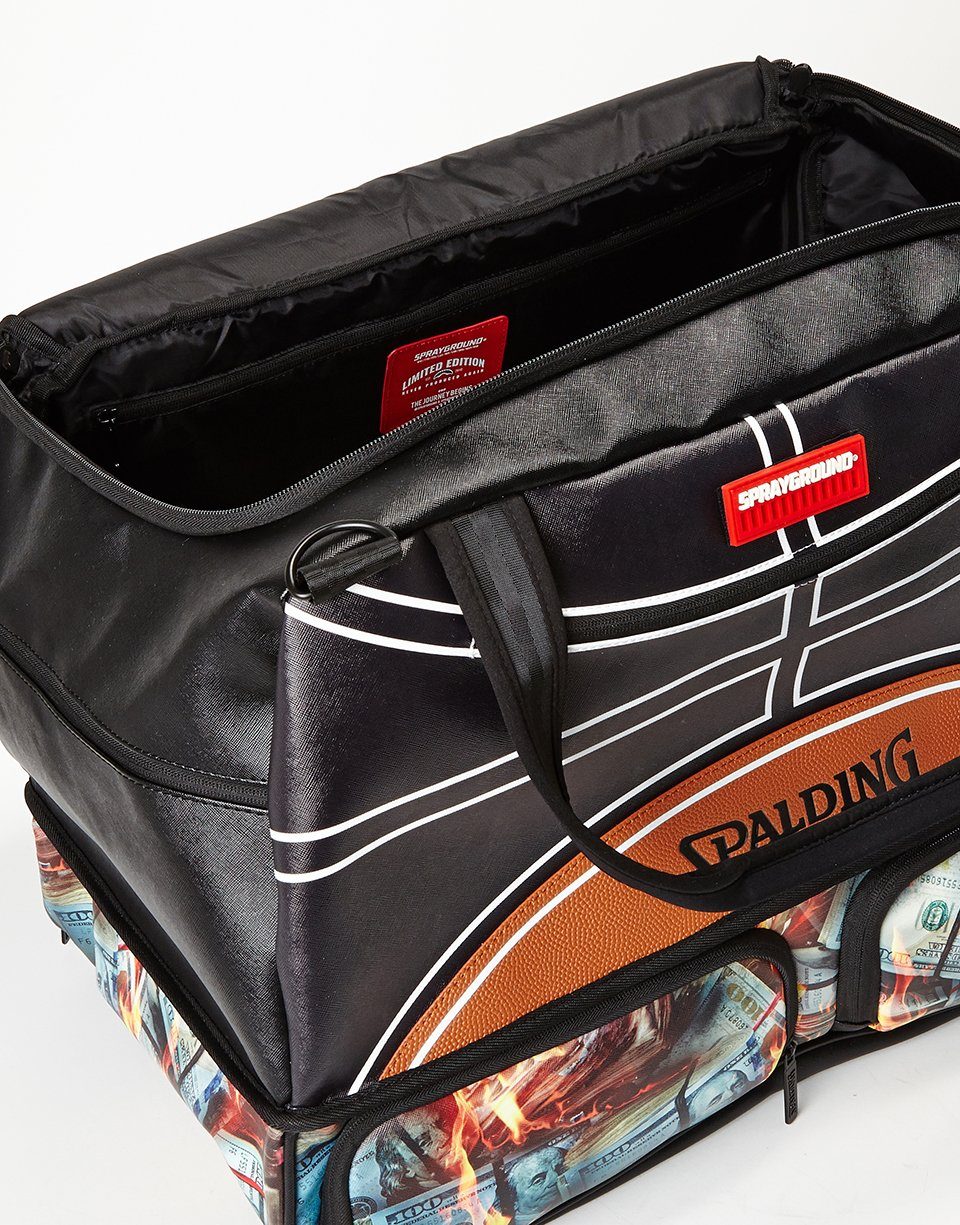 SPALDING X FIRE MONEY SNEAKER DUFFEL