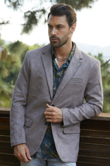 Men's Platini Mink Faux Suede Blazer