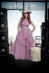 Neri Glitter Dress lilac