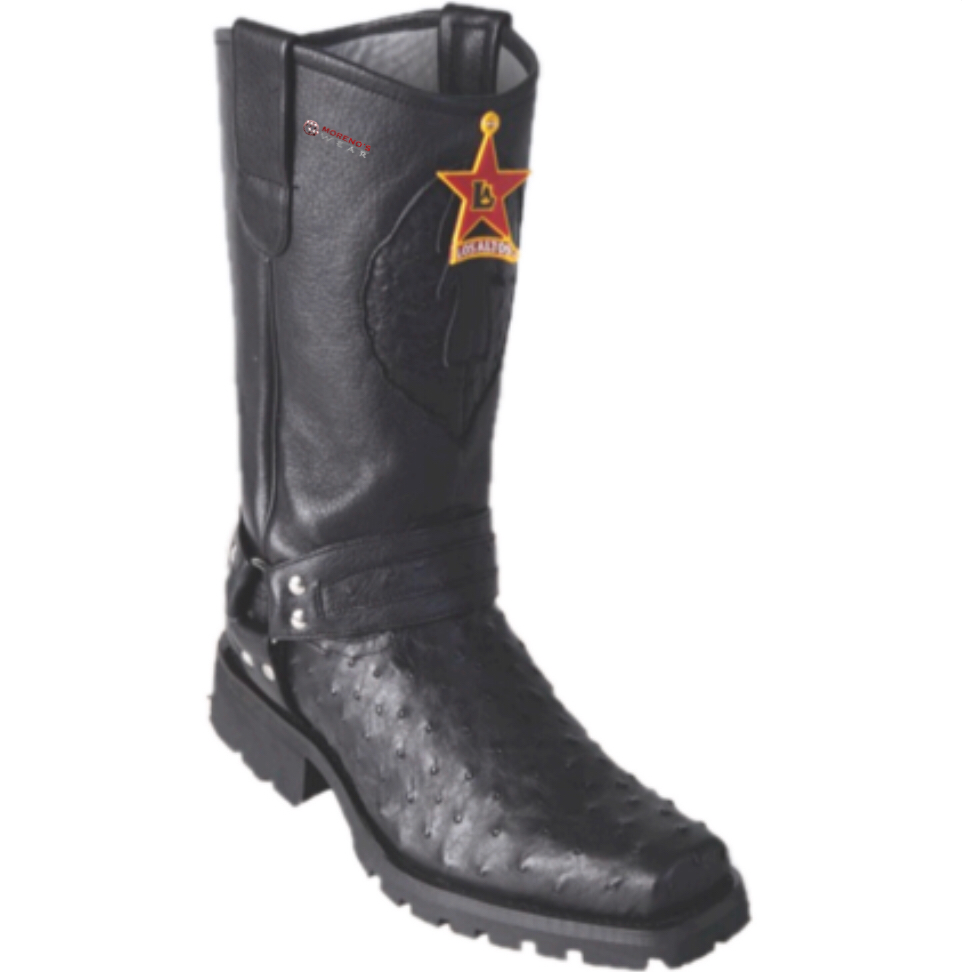 Men's Los Altos Ostrich Biker Boots
