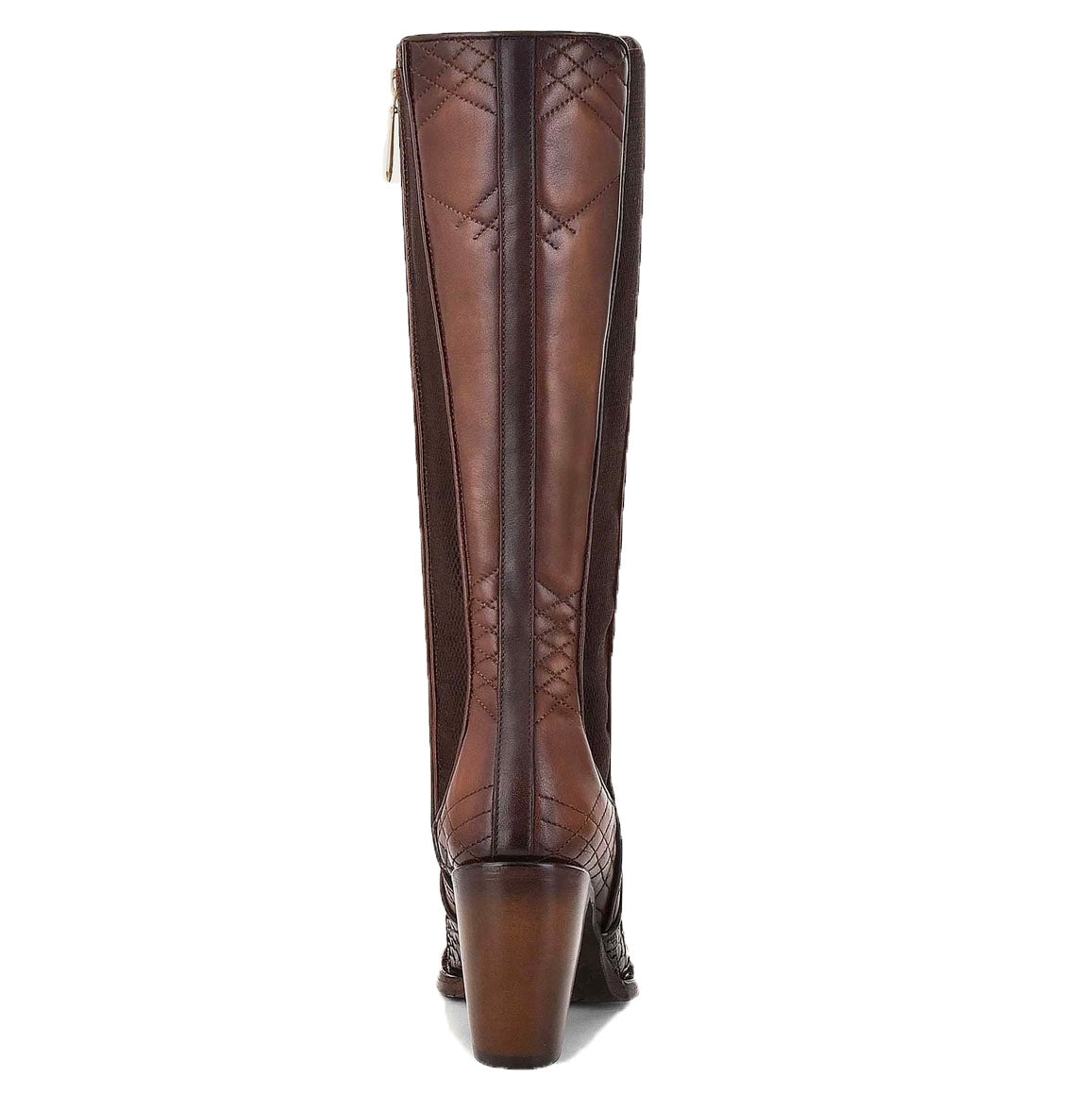 Cuadra Genuine Python Brown Leather Boot with Laser Engraved Details 3F66PH