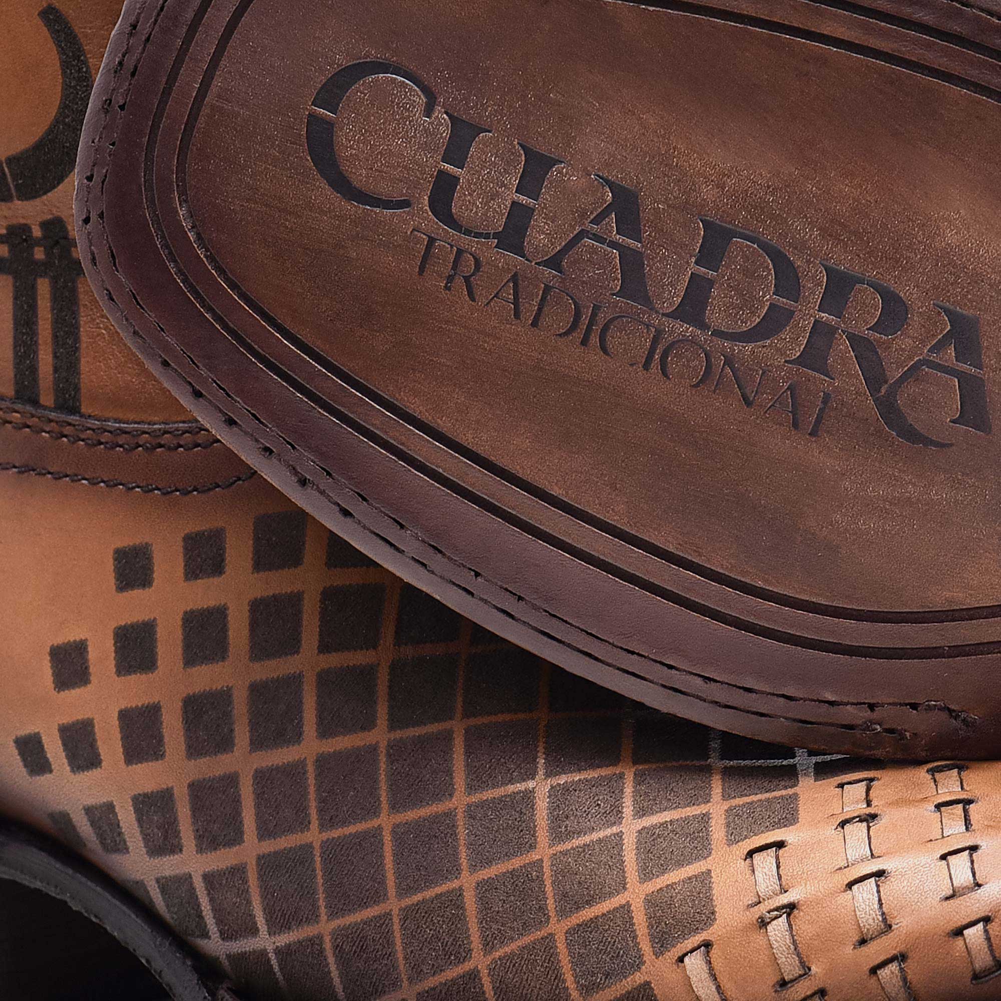 Cuadra Engraved Honey Leather Western Boots CU500