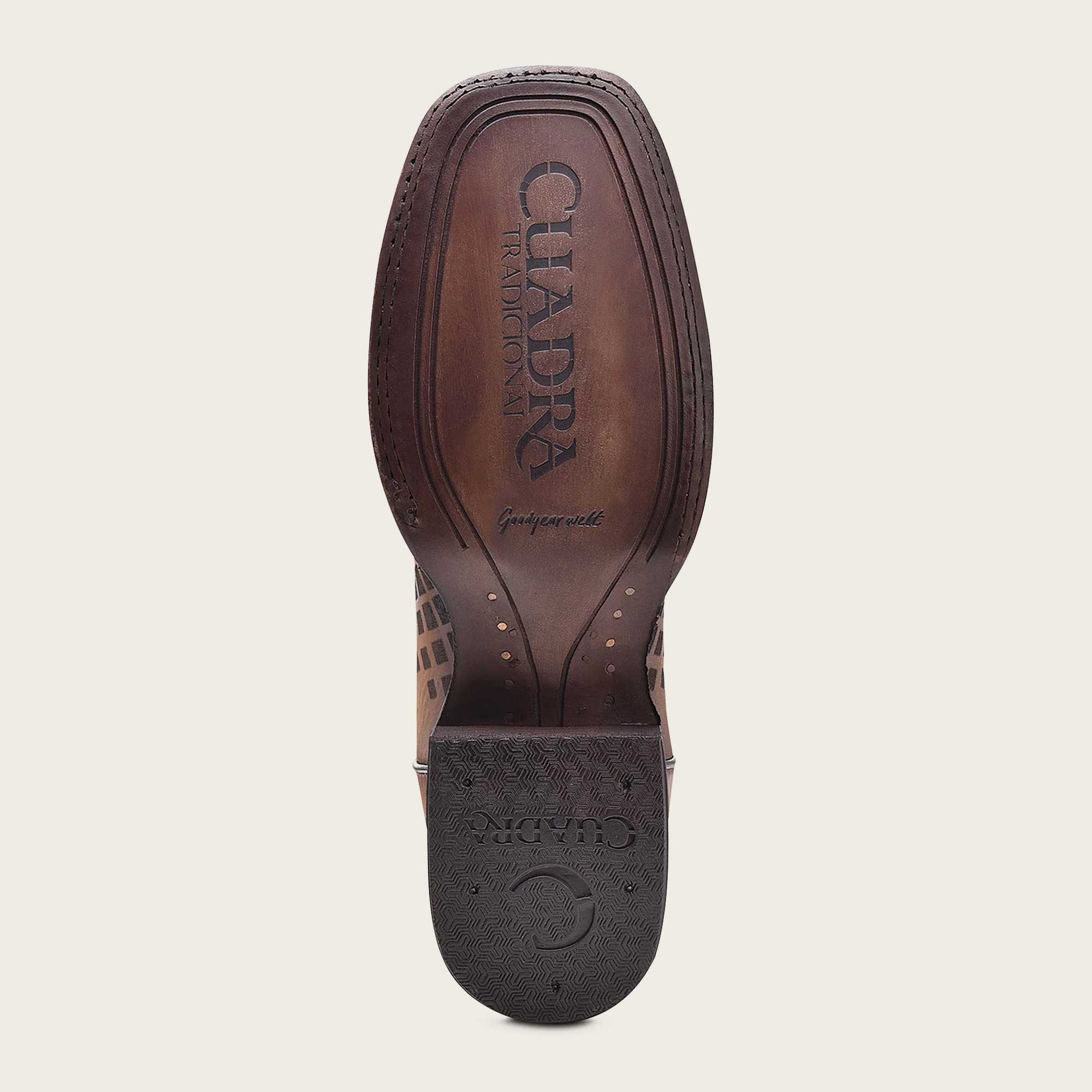 Cuadra Engraved Honey Leather Western Boots CU500