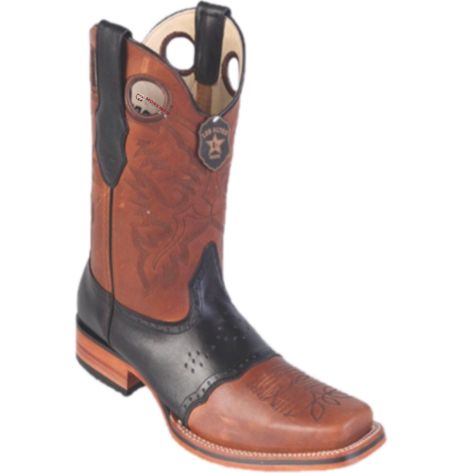 Men's Los Altos Grisly Boots With Saddle Square Toe