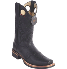 Men's Los Altos Grisly Boots With Saddle Square Toe (Rubber Sole)