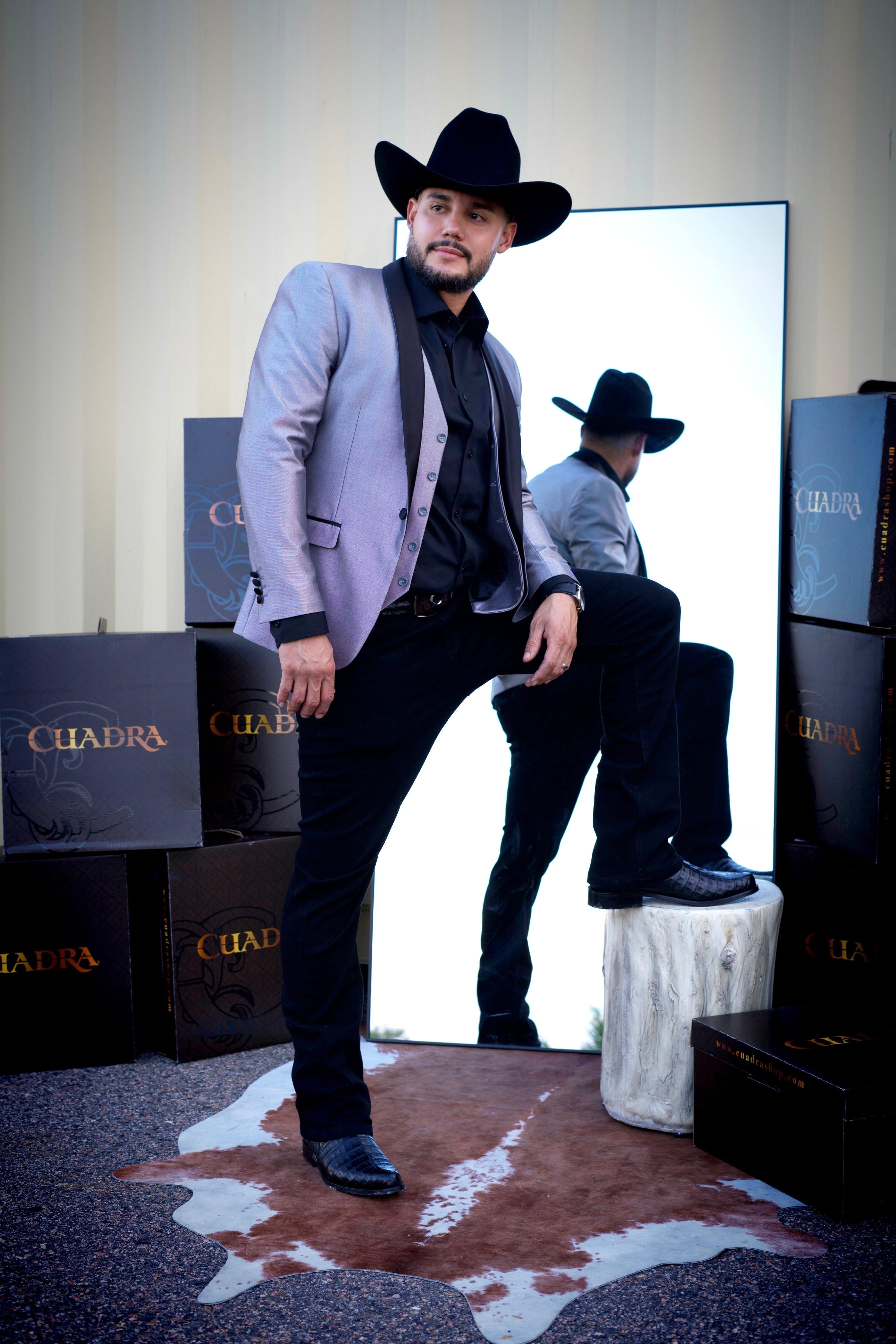 Men's Retro Grey Slim Fit Blazer