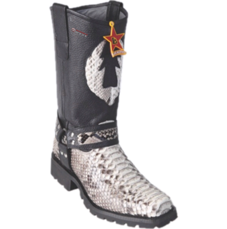 Men's Los Altos Python Biker Boots