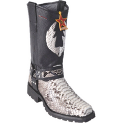 Men's Los Altos Python Biker Boots