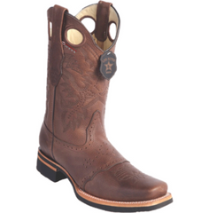 Men's Los Altos Grisly Boots With Saddle Square Toe (Rubber Sole)