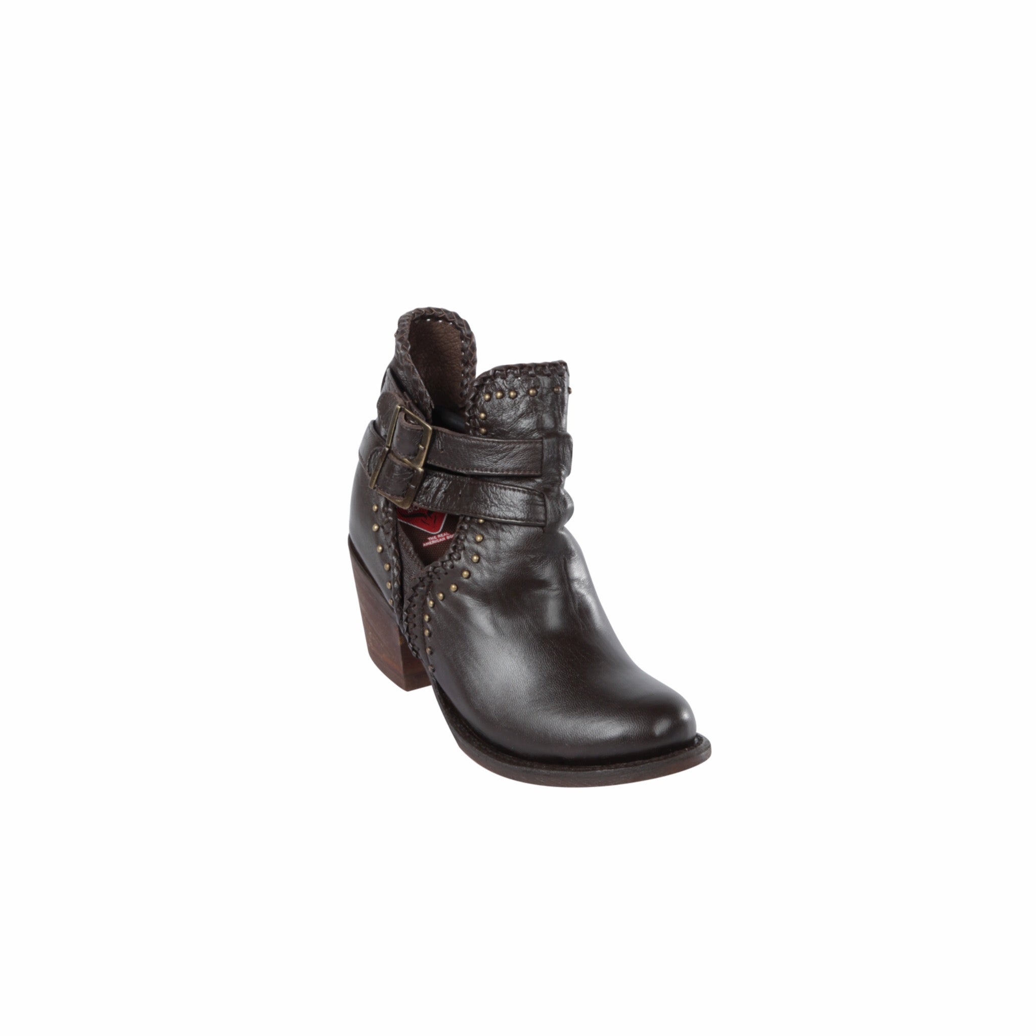 Women's Quincy Goat Leather Ankle Boots Round Toe