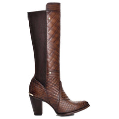 Cuadra Honey Embroidery Tall Boots
