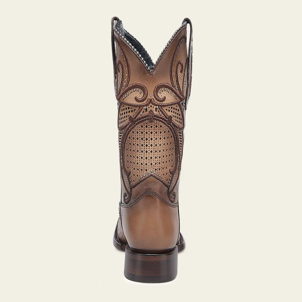 Women's Cuadra Western Rodeo Light Brown Boots CU988