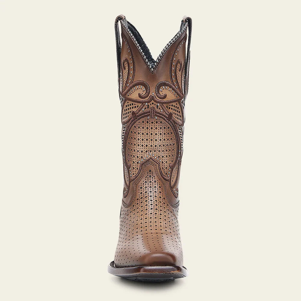 Women's Cuadra Western Rodeo Light Brown Boots CU988