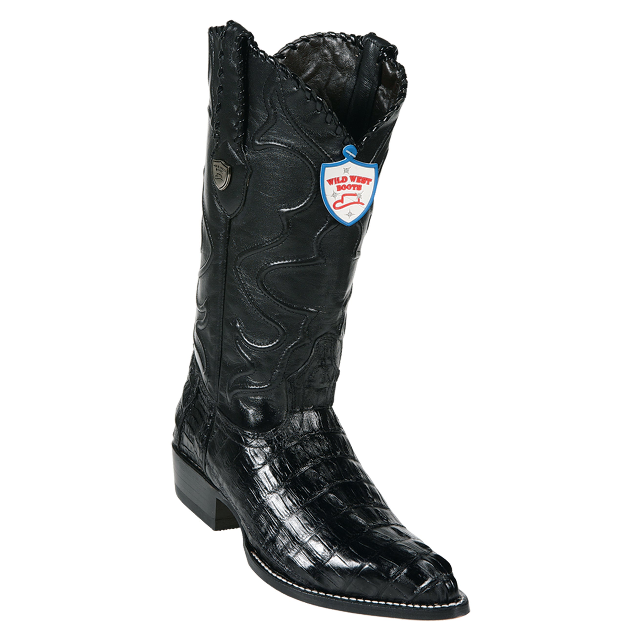 Men's Wild West Caiman Tail Boots J Toe